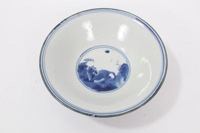 Lot 68 - Chinese blue and white bowl, six-character Jiajing mark