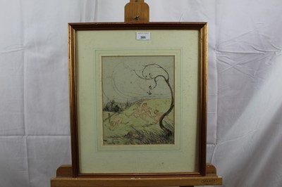Lot 106 - Elizabeth, Bessie Fyfe watercolour and pen, illustration
