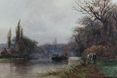 Lot 122 - Charles Henry Fox watercolour- Shillingford on Thames