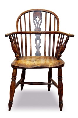 Lot 759 - 19th century ash and elm Windsor chair