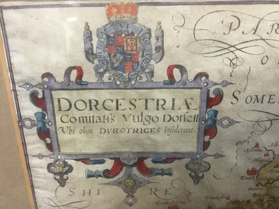 Lot 229 - Saxton Kipp 17th century map of Dorset