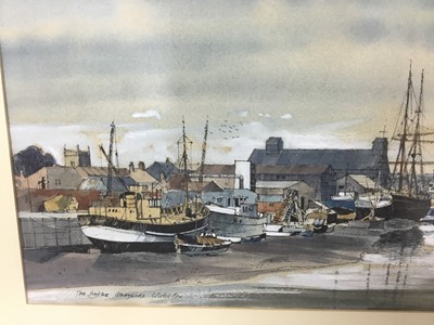 Lot 335 - Michael Norman pen and watercolour, The Hythe, Colchester.