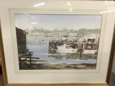 Lot 391 - Marine watercolour 28 x 37cm, and another