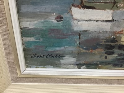 Lot 275 - Frank Belcher (1905-1959) oil on board, Thames scene