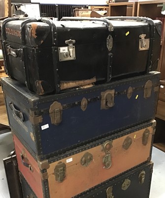 Lot 900 - Three various trunks.