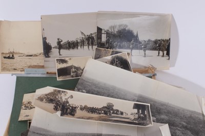 Lot 291 - Interesting group of photographs relating to Nigeria and First World War Western Front to include scenes of group of troops, scenes of the battle fields and other (qty)