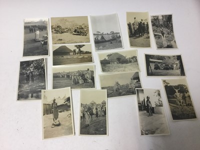 Lot 291 - Interesting group of photographs relating to Nigeria and First World War Western Front to include scenes of group of troops, scenes of the battle fields and other (qty)