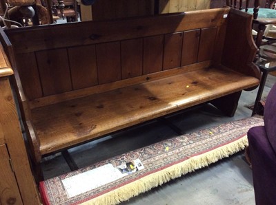 Lot 940 - Victorian pine pew