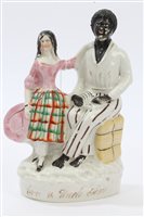 Lot 330 - Victorian Staffordshire figure group of a...