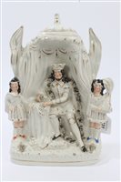 Lot 331 - Victorian Staffordshire figure of King John...