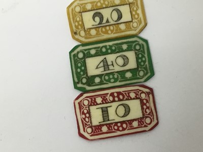 Lot 319 - Collection of eleven 18th century French gaming counters