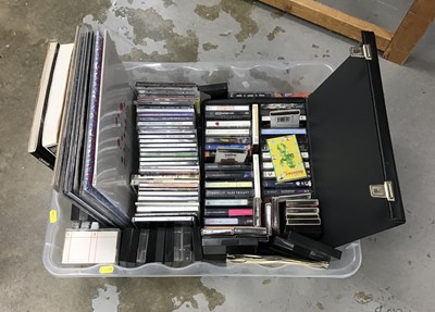 Lot 400 - Lot of mixed CD's including Captain Beefheart, Mallard, Dilated People and 40Pseudo Youth together with cassettes and LP's including Warsaw and Iron Maiden etc