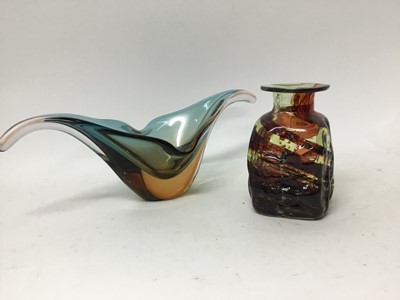 Lot 146 - MDina glass vase and an Art Glass vase