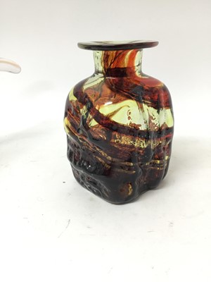 Lot 146 - MDina glass vase and an Art Glass vase