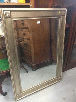 Lot 935 - Wall mirror in silvered frame