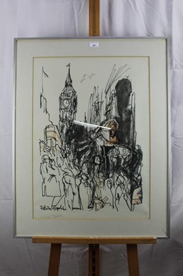 Lot 25 - Feliks Topolski (1907-1989) signed print - London scene, 64 x 48cm