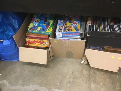 Lot 209 - Large collection of board games, DVDs, CDs and sundries