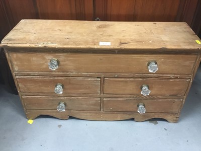 Lot 931 - Victorian pine nest of drawers