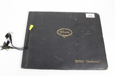 Lot 1124 - HMS Scarborough Naval photograph album circa. 1930's