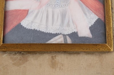 Lot 304 - M.B. Russell (American) portrait miniatures on ivory of a couple circa. 1830