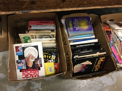 Lot 89 - Three boxes of books on magic