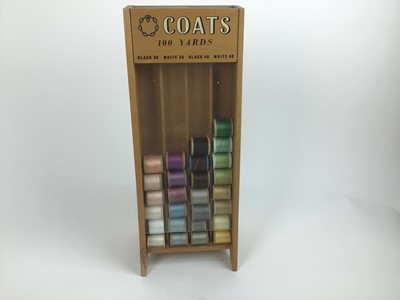 Lot 1778 - Coats 100 Yards cotton reel display with some cottons.