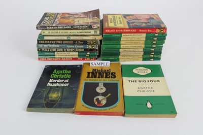 Lot 1114 - A collection of crime paperbacks 1950's and 60's period, authors including Carter Dickson The Skeleton in the Clock,Fear is the Same, To Wake the Dead and other, Agatha Christie Stanley Ellin,Ngaio...