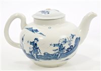 Lot 351 - 18th century Worcester blue and white...