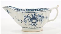 Lot 353 - 18th century Worcester blue and white fluted...