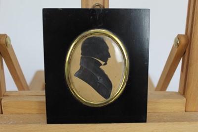 Lot 323 - Collection of twelve 19th century and later miniatures, silhouettes and other print portraits
