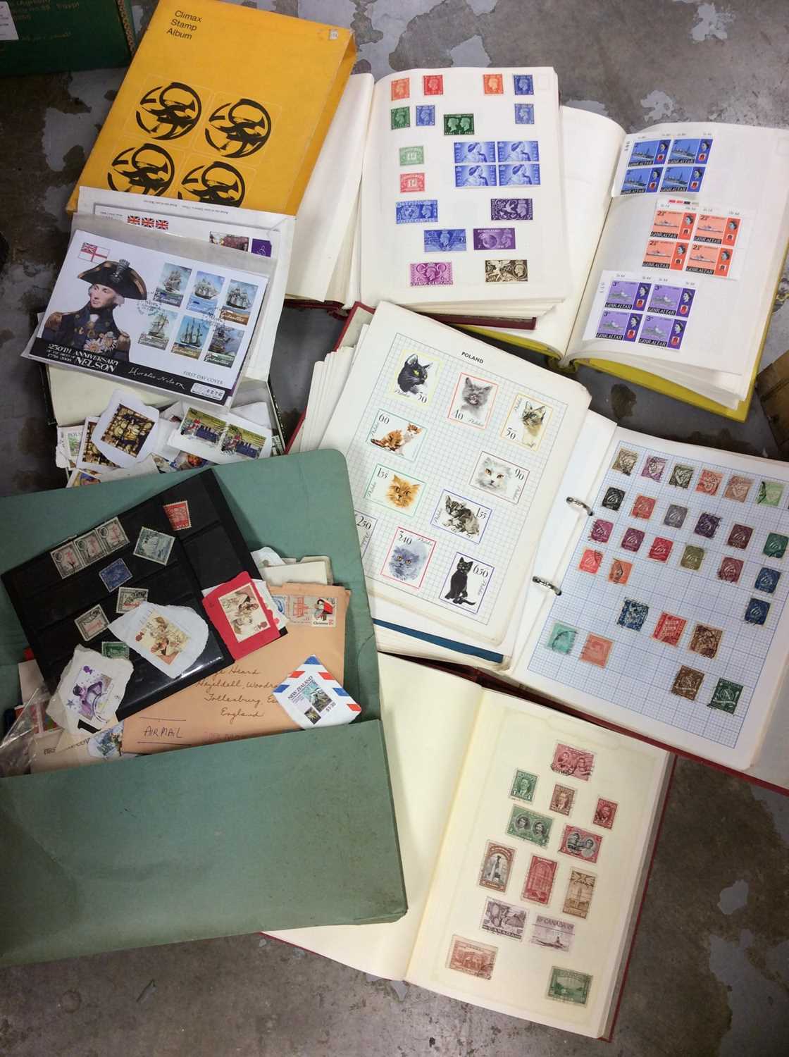 Lot 423 - GB and world stamp albums, first day covers and books