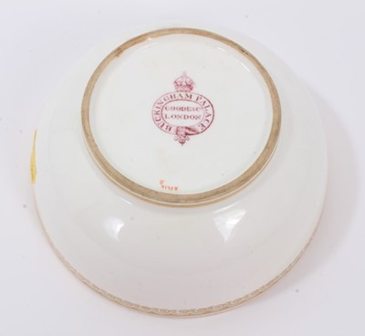 Lot 71 - H.M.King George V , Buckingham Palace Goode & Co gilt porcelain bowl with Royal crest