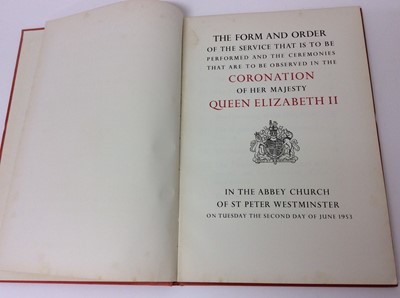 Lot 43 - The Coronation of H.M.Queen Elizabeth II ,coronation entrance ticket and service plans
