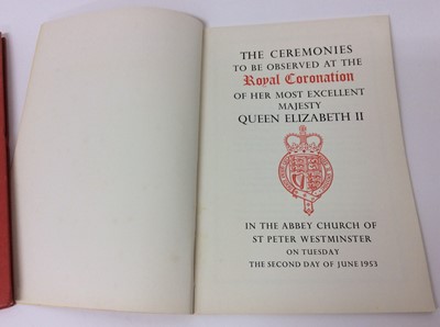 Lot 43 - The Coronation of H.M.Queen Elizabeth II ,coronation entrance ticket and service plans
