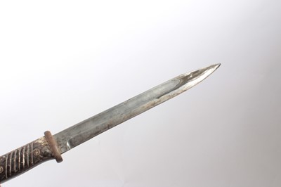 Lot 360 - Second World War Nazi K98 bayonet with scabbard and frog