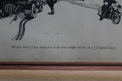 Lot 38 - Signed Giles cartoon - To Mrs Hutton, With best wishes, From Giles '58