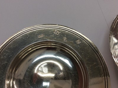 Lot 660 - Two silver armada dishes