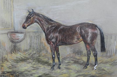 Lot 195 - William Wasdell Tricket - pastel study of a horse, signed and framed