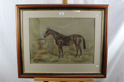 Lot 358 - William Wasdell Tricket - pastel study of a horse, signed and framed