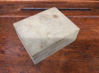 Lot 455 - 1930s shagreen cigar box