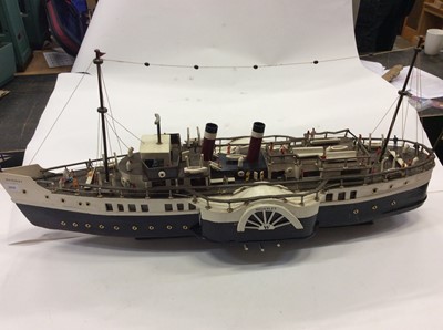 Lot 2059 - Scratch built model boat- Waverley