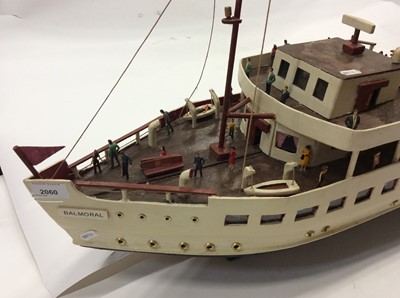 Lot 2060 - Scratch built model boat- Balmoral