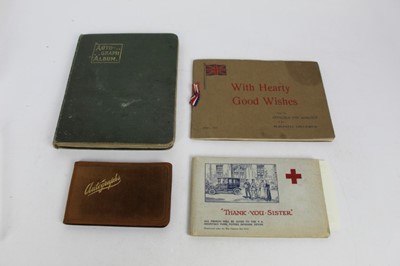 Lot 1062 - WW1 Nurse's autograph albums containing photographs, humorous sketches, verses, postcards etc. Plus two publications 'Thank You Sister' and 'With Hearty Good Wishes.