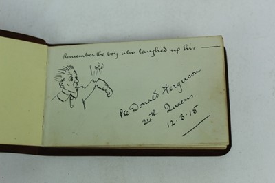 Lot 1062 - WW1 Nurse's autograph albums containing photographs, humorous sketches, verses, postcards etc. Plus two publications 'Thank You Sister' and 'With Hearty Good Wishes.