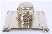 Lot 404 - Late 19th / early 20th century Chinese silver...