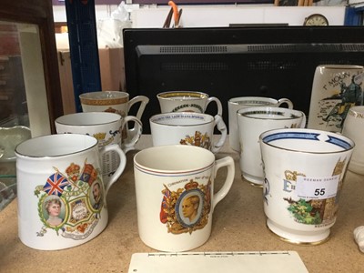 Lot 55 - MacIntyre & Co George V Royal Comorative jug together with a group of other Royal Commorative ceramics