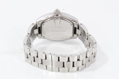 Lot 167 - Ladies Cartier Roadster stainless steel wristwatch in box