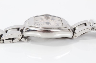 Lot 167 - Ladies Cartier Roadster stainless steel wristwatch in box