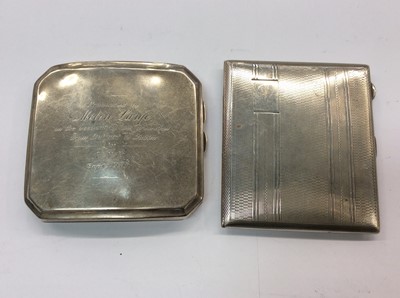 Lot 684 - Two silver cigarette cases