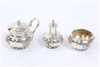 Lot 410 - Late 19th / early 20th century Chinese silver...